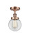 Beacon - 1 Light - 6 inch - Antique Copper - Semi-Flush Mount (3442|916-1C-AC-G202-6-LED)