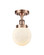 Beacon - 1 Light - 6 inch - Antique Copper - Semi-Flush Mount (3442|916-1C-AC-G201-6)