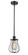 Muselet - 1 Light - 6 inch - Matte Black - Mini Pendant (3442|516-1S-BK-CE513-BK-LED)