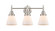 Cone - 3 Light - 24 inch - Satin Nickel - Bath Vanity Light (3442|447-3W-SN-G61-LED)
