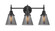 Cone - 3 Light - 24 inch - Matte Black - Bath Vanity Light (3442|447-3W-BK-G63)