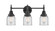 Caden - 3 Light - 23 inch - Matte Black - Bath Vanity Light (3442|447-3W-BK-G52)