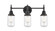 Dover - 3 Light - 23 inch - Matte Black - Bath Vanity Light (3442|447-3W-BK-G312)