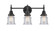 Canton - 3 Light - 23 inch - Matte Black - Bath Vanity Light (3442|447-3W-BK-G184S)