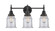 Canton - 3 Light - 24 inch - Matte Black - Bath Vanity Light (3442|447-3W-BK-G182)