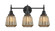 Chatham - 3 Light - 24 inch - Matte Black - Bath Vanity Light (3442|447-3W-BK-G146-LED)