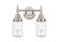 Dover - 2 Light - 14 inch - Satin Nickel - Bath Vanity Light (3442|447-2W-SN-G312)