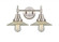 Halophane - 2 Light - 18 inch - Satin Nickel - Bath Vanity Light (3442|447-2W-SN-G2-LED)