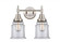 Canton - 2 Light - 15 inch - Satin Nickel - Bath Vanity Light (3442|447-2W-SN-G182-LED)