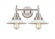 Halophane - 2 Light - 18 inch - Satin Nickel - Bath Vanity Light (3442|447-2W-SN-G1-LED)