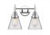 Cone - 2 Light - 15 inch - Polished Chrome - Bath Vanity Light (3442|447-2W-PC-G62)