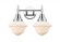 Oxford - 2 Light - 17 inch - Polished Chrome - Bath Vanity Light (3442|447-2W-PC-G531-LED)