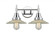 Halophane - 2 Light - 18 inch - Polished Chrome - Bath Vanity Light (3442|447-2W-PC-G2-LED)