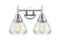 Fulton - 2 Light - 16 inch - Polished Chrome - Bath Vanity Light (3442|447-2W-PC-G172-LED)