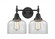 Caden - 2 Light - 17 inch - Matte Black - Bath Vanity Light (3442|447-2W-BK-G72-LED)