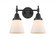 Cone - 2 Light - 15 inch - Matte Black - Bath Vanity Light (3442|447-2W-BK-G61-LED)