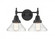 Caden - 2 Light - 17 inch - Matte Black - Bath Vanity Light (3442|447-2W-BK-G4474)
