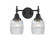 Colton - 2 Light - 15 inch - Matte Black - Bath Vanity Light (3442|447-2W-BK-G302-LED)