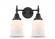 Canton - 2 Light - 15 inch - Matte Black - Bath Vanity Light (3442|447-2W-BK-G181)