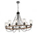 Paladin - 8 Light - 39 inch - Matte Black - Chain Hung - Chandelier (3442|442-8CR-BK-G4424)