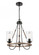 Paladin - 3 Light - 19 inch - Matte Black - Chain Hung - Mini Chandelier (3442|442-3CR-BK-G4422)