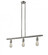 Bare Bulb - 3 Light - 38 inch - Brushed Satin Nickel - Stem Hung - Adjustable Island Light (3442|213-SN-LED)