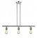 Bare Bulb - 3 Light - 38 inch - Polished Nickel - Stem Hung - Adjustable Island Light (3442|213-PN-LED)