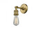 Bare Bulb - 1 Light - 5 inch - Brushed Brass - Adjustable Sconce (3442|203-BB-LED)
