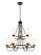 Paladin - 9 Light - 32 inch - Matte Black - Chain Hung - Chandelier (3442|442-9CR-BK-W)