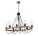 Paladin - 8 Light - 39 inch - Matte Black - Chain Hung - Chandelier (3442|442-8CR-BK-CL)