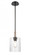 Paladin - 1 Light - 7 inch - Matte Black - stem hung - Mini Pendant (3442|442-1S-BK-CL)