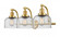Bell - 3 Light - 28 inch - Satin Gold - Adjustable Bath Vanity Light (3442|515-3W-SG-G74)