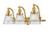 Cone - 3 Light - 28 inch - Satin Gold - Adjustable Bath Vanity Light (3442|515-3W-SG-G62-LED)