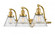 Cone - 3 Light - 28 inch - Satin Gold - Adjustable Bath Vanity Light (3442|515-3W-SG-G44)