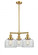 Bell - 3 Light - 22 inch - Satin Gold - Stem Hung - Chandelier (3442|207-SG-G72)