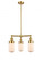 Dover - 3 Light - 17 inch - Satin Gold - Stem Hung - Chandelier (3442|207-SG-G311)