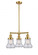 Bellmont - 3 Light - 18 inch - Satin Gold - Stem Hung - Chandelier (3442|207-SG-G194)