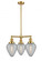 Geneseo - 3 Light - 26 inch - Satin Gold - Stem Hung - Chandelier (3442|207-SG-G165)