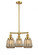 Chatham - 3 Light - 24 inch - Satin Gold - Stem Hung - Chandelier (3442|207-SG-G146-LED)
