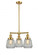 Chatham - 3 Light - 24 inch - Satin Gold - Stem Hung - Chandelier (3442|207-SG-G142-LED)