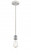 Bare Bulb - 1 Light - 5 inch - White Polished Chrome - Cord hung - Mini Pendant (3442|516-1P-WPC-LED)