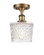 Niagara - 1 Light - 7 inch - Brushed Brass - Semi-Flush Mount (3442|516-1C-BB-G402-LED)