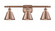 Smithfield - 3 Light - 27 inch - Antique Copper - Bath Vanity Light (3442|516-3W-AC-M8)