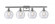 Athens - 4 Light - 38 inch - Brushed Satin Nickel - Bath Vanity Light (3442|516-4W-SN-G124)
