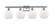 Athens - 4 Light - 38 inch - Brushed Satin Nickel - Bath Vanity Light (3442|516-4W-SN-G121-LED)