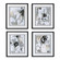Uttermost Tangled Threads Abstract Framed Prints Set/4 (85|41419)