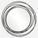 Uttermost Whirlwind Black Round Mirror (85|09704)
