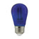 1 Watt; S14 LED Filament; Blue Transparent Glass Bulb; E26 Base; 120 Volt; Non-Dimmable; Pack of 4 (27|S8023)