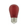 1 Watt; S14 LED Filament; Red Transparent Glass Bulb; E26 Base; 120 Volt; Non-Dimmable; Pack of 4 (27|S8022)