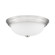 3-Light Flushmount Ceiling Light Brushed Nickel (670|4905-BN)